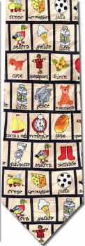 Teacher Necktie foreign language book School Education Save The Children necktie Tie