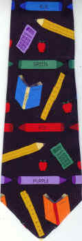 Teacher Necktie book School Education Save The Children necktie Tie