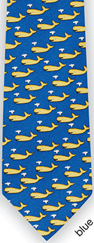 boys length necktie youth ties neckties whale repeat blue tie