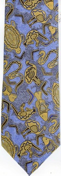 Australian aboriginal dreamtime design Fabric Tie textile Classical Civilizations Australia design necktie ties