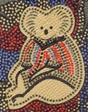 Australian aboriginal dreamtime koala design Fabric Tie textile Classical Civilizations Australia design necktie ties