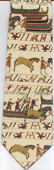 Bayeux Tapestry medeival battle scene Tie necktie Fox & Chave