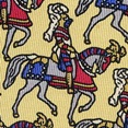 european celtic heraldry heraldic knights castels armor swords battle textile wall hanging tapestry shirt Classical Civilizations fabric design necktie ties Stallions Repeat Tie