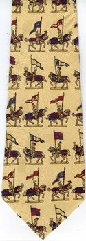 european celtic heraldry heraldic knights castels armor swords battle textile wall hanging tapestry shirt Classical Civilizations fabric design necktie ties
