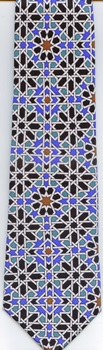 Alhambra Geometric Tiles  necktie ties