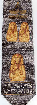 Egyptian Sarcophagus and Heiroglyphics Tie