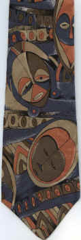 African Icat Fabric Tie textile Classical Civilizations Africa ceramics shield design face mask necktie ties