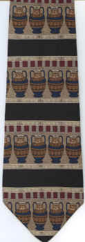 Classical Civilizations greek pan procession ceramics amphora design frieze necktie ties