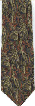 Classical Civilizations greek pan procession ceramics amphora design frieze necktie ties