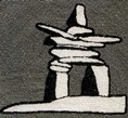 Inuit Inuksuk Aboriginal Art stone cairn Pacific North West Indians Tie necktie