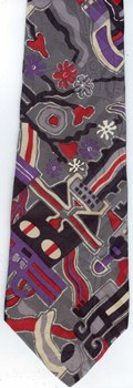 Inca incan Mexican south american native indian Textile blanket embroidery Tie necktie