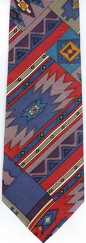 Navaho native american indian Textile blanet Tie necktie