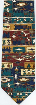 Navaho native american indian Textile blanet Tie necktie