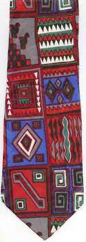 Navaho native american indian Textile blanet Tie necktie