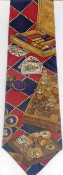 checkers chess poker carsds board game toy Tie Necktie