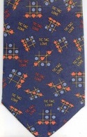 tic tac toe love hearts pencil and paper game necktie tie
