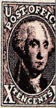 correspondence postal post office stamp collector  mail George Washington Tie necktie