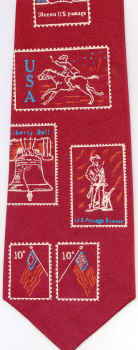 correspondence postal post office stamp collector pony express mail George Washington Tie necktie
