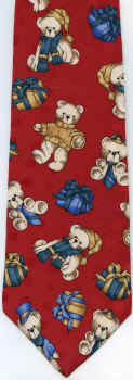teddy bears holidays Tie decorations winter necktie merry Christmas presents under the tree holiday tye