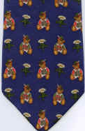 german teddy bears lederhosen repeat all over necktie tie