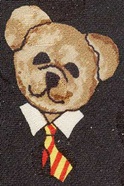 teddy bears head plus necktie all over necktie tie