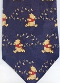 Pooh chased by swarm of bees Winnie the Pooh Tie ties neckwear ties tye neckwears
