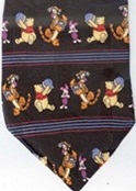 winnie the pooh tigger piglet rows necktie Tie ties neckwear ties tye neckwears