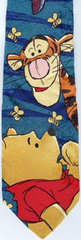 winnie the pooh tigger eyeore bee hunny honey necktie Tie ties neckwear ties tye neckwears