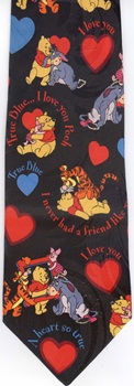 winnie the pooh tigger eyeore kanga roo piglet bee hunny honey necktie Tie ties neckwear ties tye neckwears