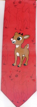 Rhudolph The Red Nosed Reindeer tie necktie