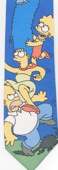 Homer Simpson animation tv show fox broadcasting tie comic strip necktie