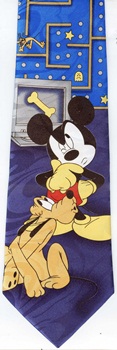 Mickey Mouse windsurfing cartoon comic strip walt disney tie tie necktie