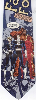Fantastic Four Marvel comic strip tie Necktie