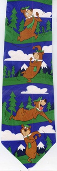 Ranger jones Yogi bear Hanna-Barbera Hanna Barbera boo-boo bear ranger smith ski jump skiing tie necktie