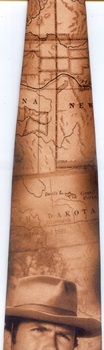 Clint Eastwood classic movie TV Rawhide map cowboy on a horse Necktie tie