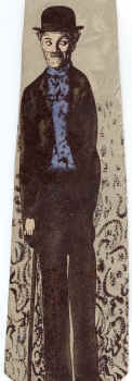 Charlie Chaplin tie Classic tie silent movie  comedian actor tie tie necktie