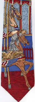 Carousel horses calliope  tie