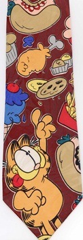 Garfield snacks food comic strip tie Necktie