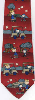 I Wanna Win Golf Game Peanuts comic strip charlie brown snoopy tie Necktie