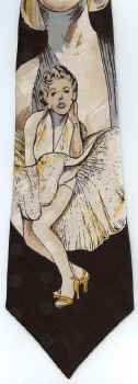 Marilyn Monroe tie Classic tie cartoon comic strip tie tie necktie