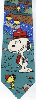 Peanuts comic strip charlie brown snoopy tie Necktie