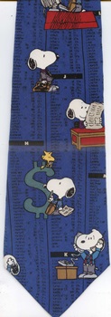 When I grow up I want to be Outrageously Successful banker businessman stockbroker Peanuts comic strip charlie brown snoopy tie Necktie