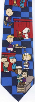Peanuts comic strip charlie brown snoopy tie doctor physician medicine medical Necktie