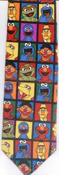 Characters from Sesame Street tie Necktie