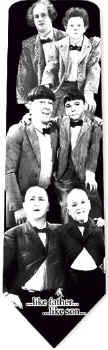 THREE STOOGES LIKE FATHER LIKE SON tie Classic tie cartoon comic strip tie tie necktie