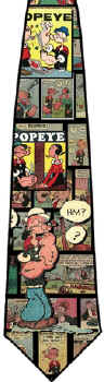 Popeye comic strip tie Necktie