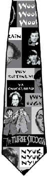 THREE STOOGES tie Classic tie cartoon comic strip tie tie necktie