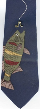 striped bass Tie Freshwater Fish Species Tie novelty conversation necktie silk