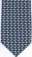 Freshwater Fish Species hook and line Tie necktie silk