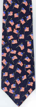American Flag Tie necktie